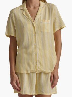 Splendid 2 Piece Pajama Set Chambray Stripe Women’s Medium NWT